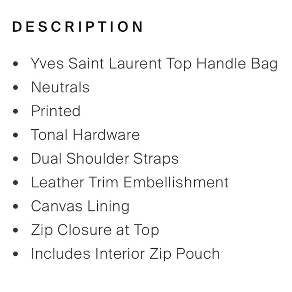 YSL Vintage Giraffe Travel Bag / Tote & Clutch Bundle / Set - Picture 2 of 16